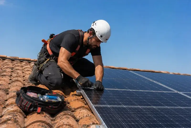 Maintenance et monitoring de panneaux solaires à la Chapelle-Bouëxic