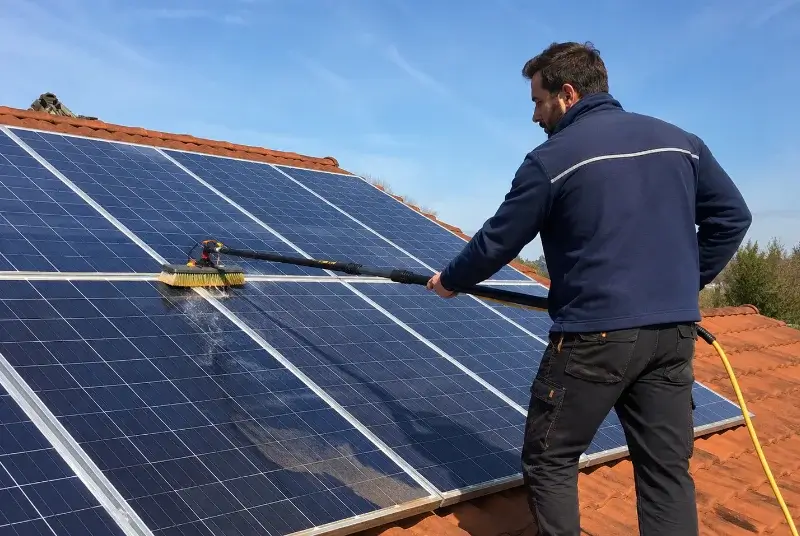 Nettoyage et entretien de panneaux solaires à la Chapelle-Bouëxic